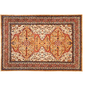 One-of-a-Kind Oushak Hand-Knotted Red Area Rug