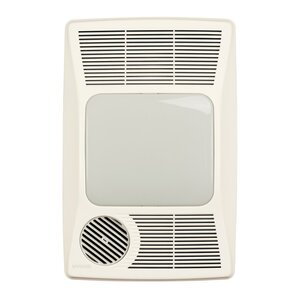 100 CFM Bathroom Fan with Heater and Light