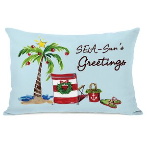 Seasun's Greetings Lumbar Pillow