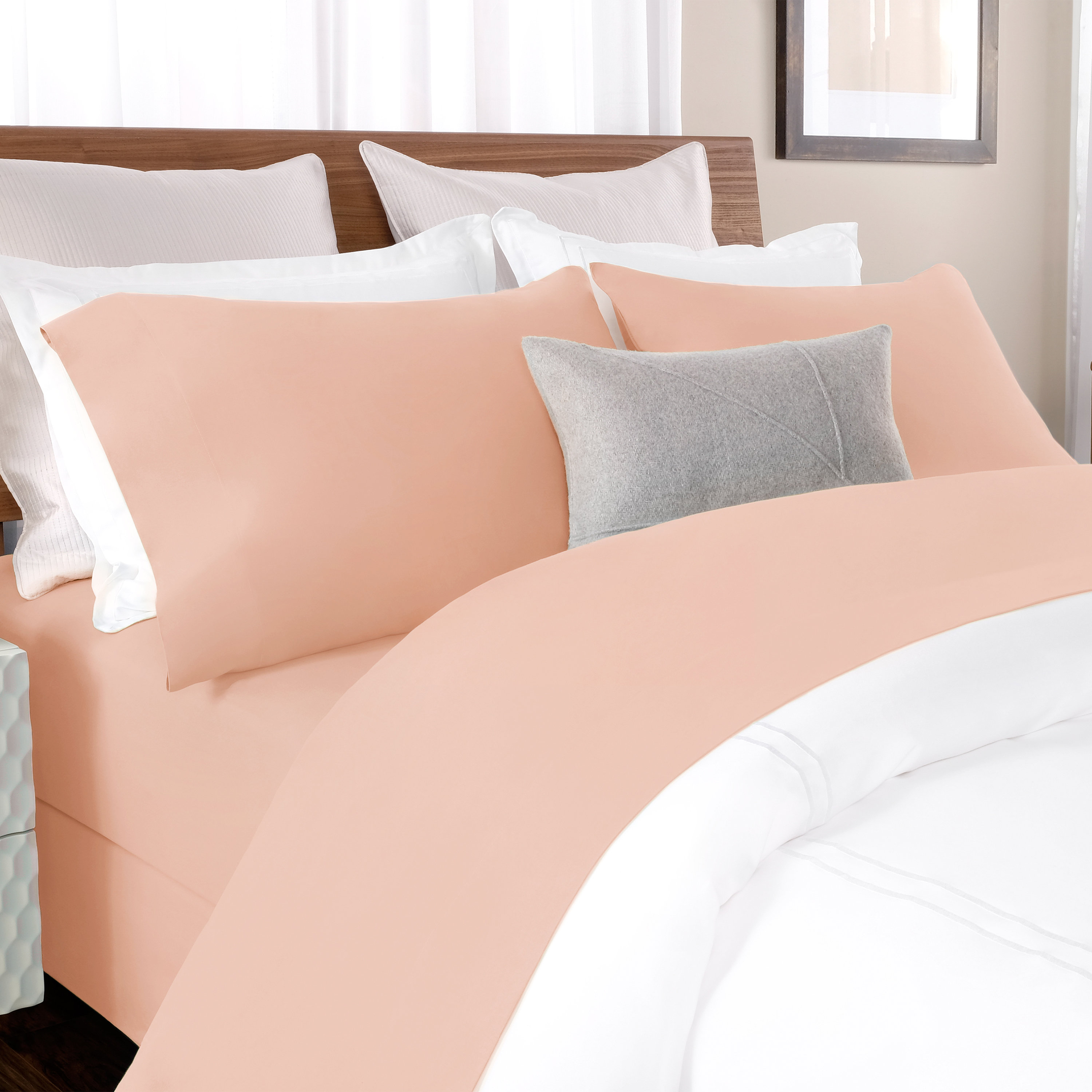Briarwood Home 100 Cotton Solid Percale Sheet Set Reviews Wayfair