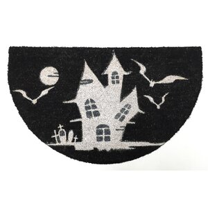 Halloween Haunted House Diecut Doormat