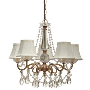 5-Light Shaded Chandelier