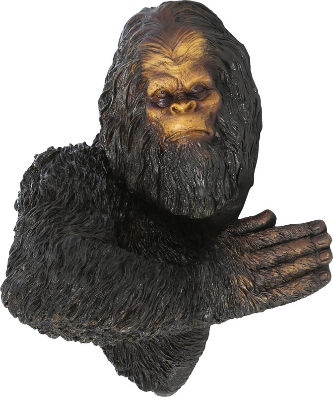 bigfoot the bashful yeti tree sculpture