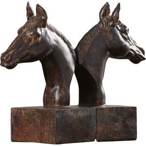 2-tlg. Buchstützen Elegant Horse Head von Class..