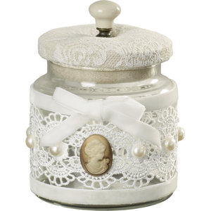 Ardy Vintage Lace Glass Decorative Box