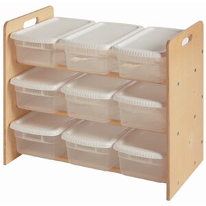 Nine Bin Toy Organizer Double Sided 9 Compartment Cubby
