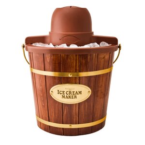 4 Qt. Wooden Bucket Electric Ice Cream Maker