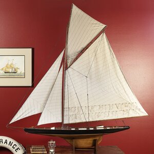 1901 Large America's Cup Columbia Model Boat