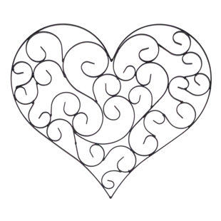 Wrought Iron Gate Wall Decor Wayfair Wrought Iron Heart Wall Decor