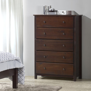 Shaker 5 Drawer Chest by Grain Wood Fu..