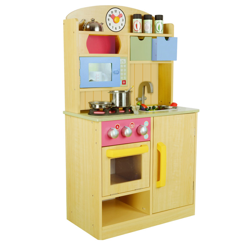 Wooden Play Kitchen teamson kids little chef wooden play kitchen with accessories Wooden Play Kitchen teamson kids little chef wooden play kitchen with accessories