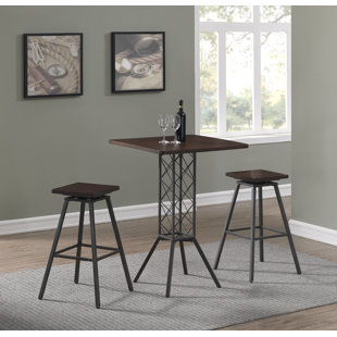 Pub Table With Wine Rack | Wayfair Pub Table With Wine Rack | Wayfair