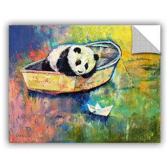 14 x 18 ArtWall Franz Marcs Bathing Girls Art Appeelz Removable Wall Art Graphic