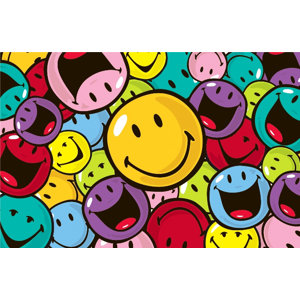 Smiley World Smiles and Laughs Area Rug