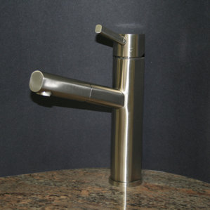 Soleil Single Handle Single Hole Low Profile Pull Out Kitchen Faucet