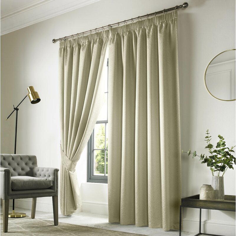 Ashley Wilde Curtains Sherwood Pencil Pleat Blackout Thermal Curtains ...