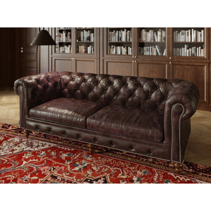Thorp Leather Chesterfield Sofa