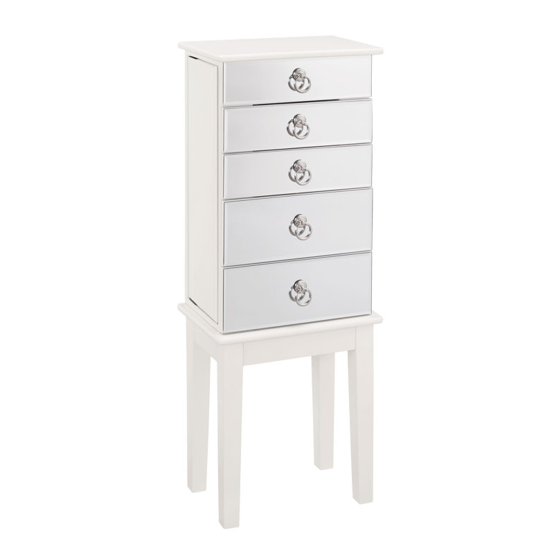 Castle Cary Jewelry Armoire with Mirror & Reviews Joss & Main