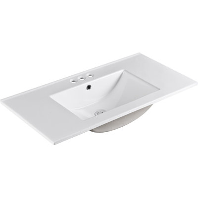 Bellaterra Home Ceramic 36 Single Bathroom Vanity Top Reviews Ceramic 36 Single Bathroom Vanity Top
