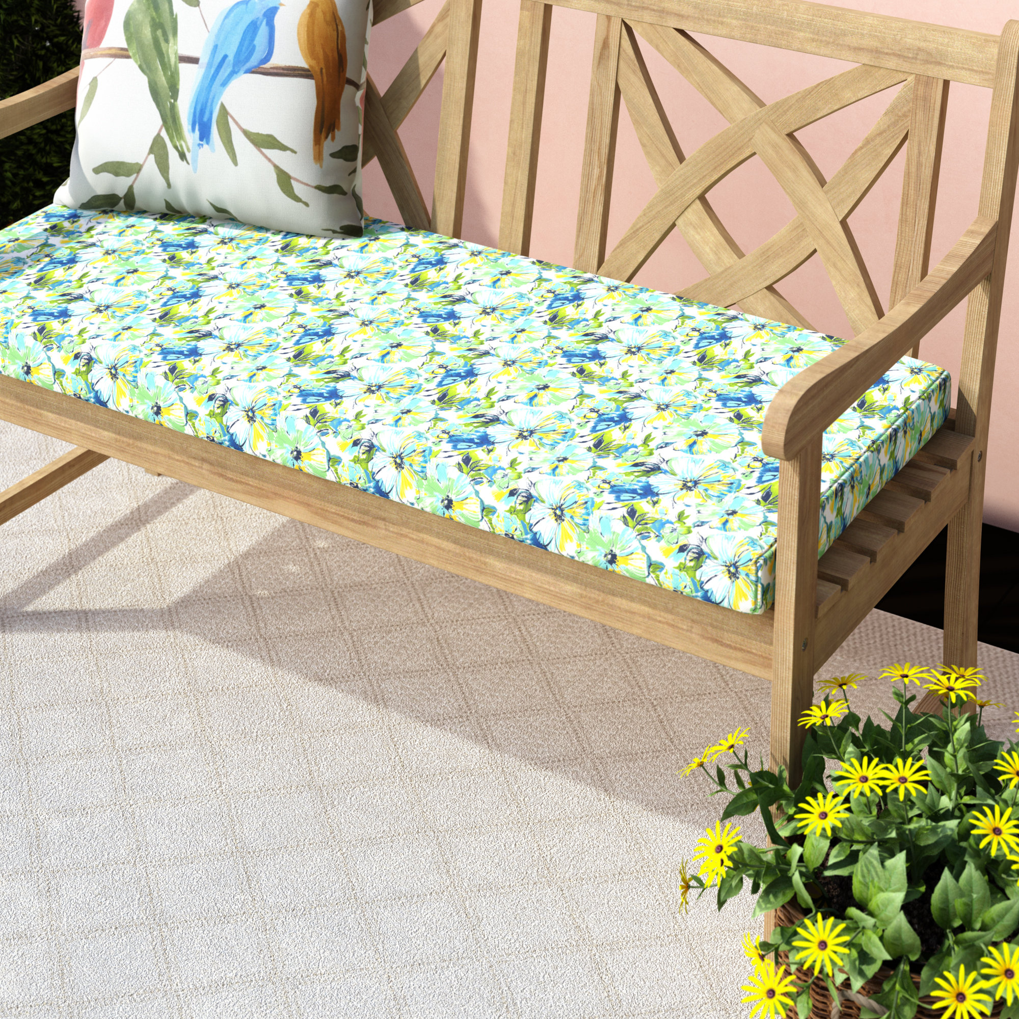 Winston Porter Indoor Outdoor Bench Cushion Wayfair Winston Porter Indoor Outdoor Bench