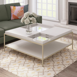 Cream Square Coffee Table Wayfair Allyson Square Coffee Table