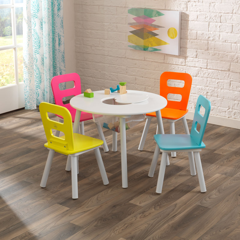 KidKraft Storage Kids' 5 Piece Table and Chair Set ...
