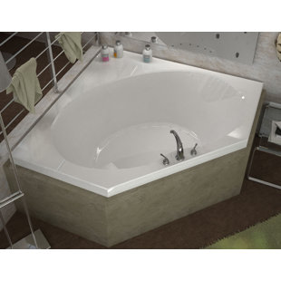Center Drain Tub Wayfair St Barts 60 X Corner Air Jetted Bathtub With Center Drain