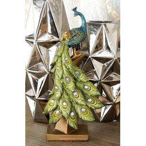 Bienville Peacock Table Du00e9cor Figurine