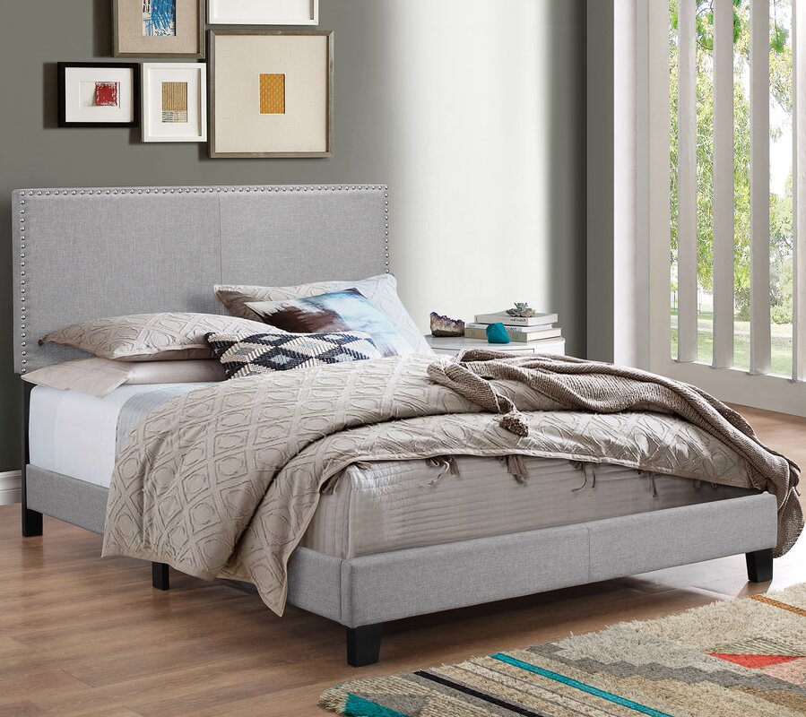 Crown Mark Erin Upholstered Panel Bed & Reviews | Wayfair