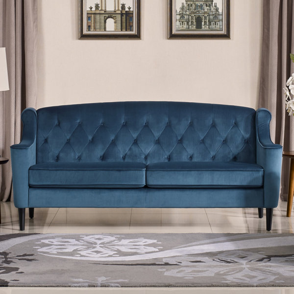Mercer41 Crewkerne Velour Standard Sofa Reviews Wayfair