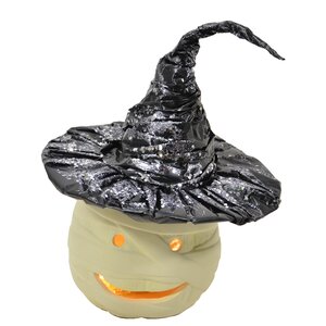 LED Mummy with Witch's Hat