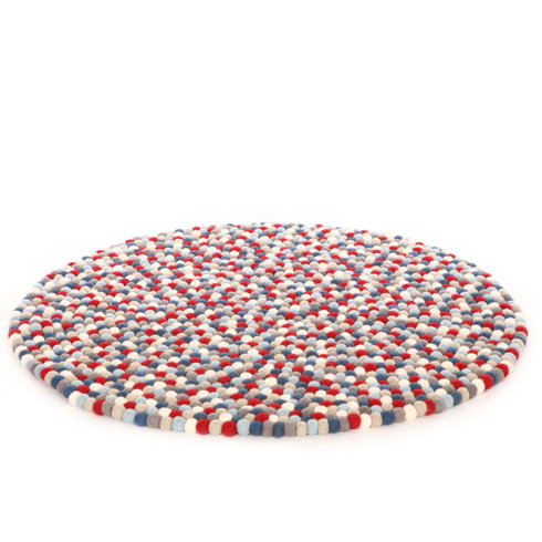 Walk On Me Hy As Larry Fireer Felt Ball Kids Rug Wayfair Hy As Larry Fireer Felt Ball Kids Rug