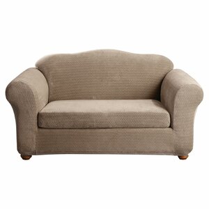 Royal Diamond Box Cushion Loveseat Slipcover