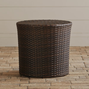 Mazzella Bluestar Barrel Wicker Side Table