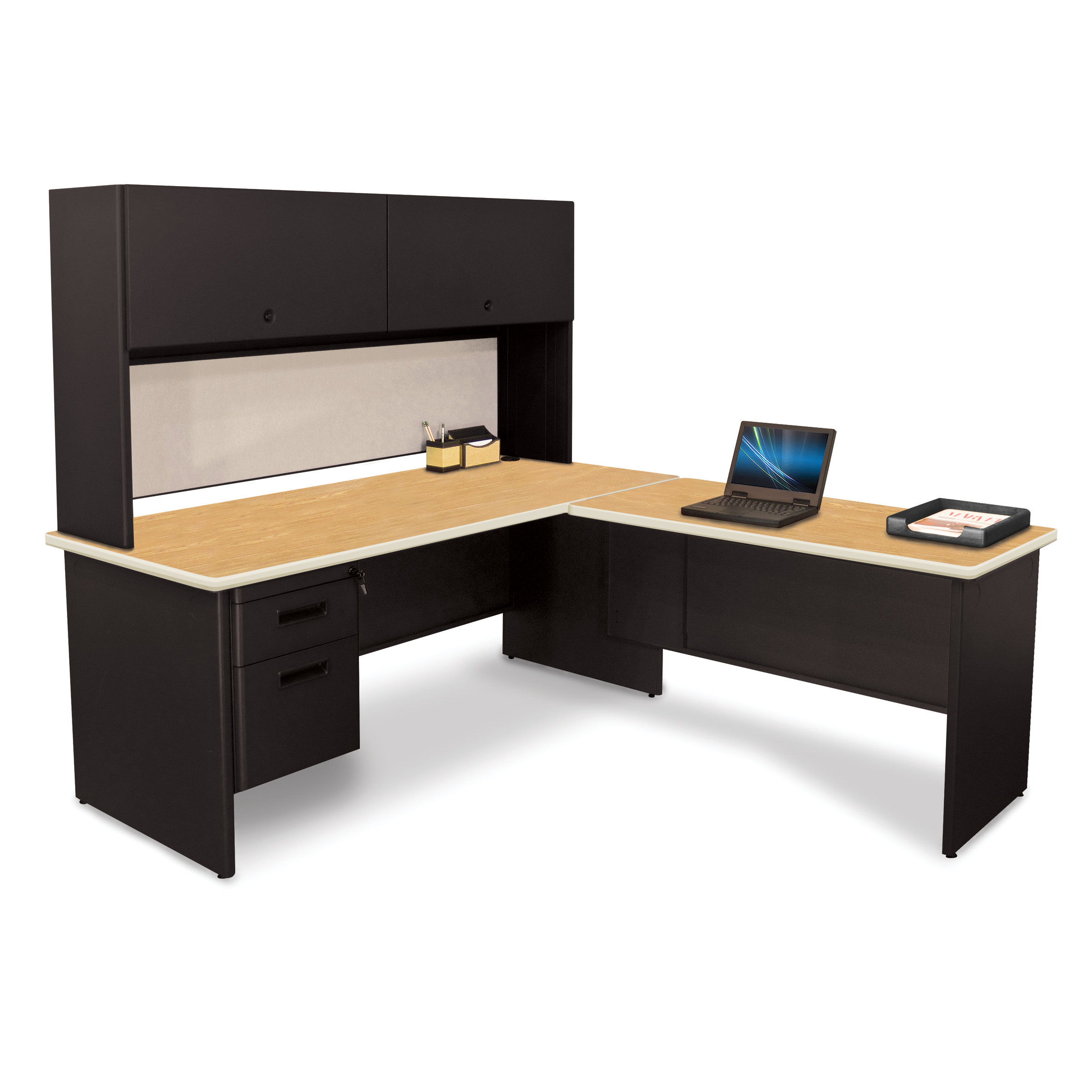 Marvel Office Furniture To Lock L Shape Executive Desk With Marvel Office Furniture To Lock L Shape Executive Desk With Hutch Wayfair