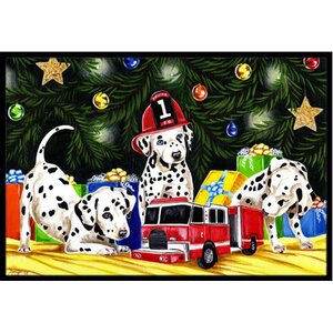 Christmas Favorite Gift Dalmatian Doormat