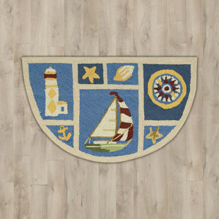 Nautical Rugs For Nursery Wayfair Milbridge Blue Nautical Area Rug