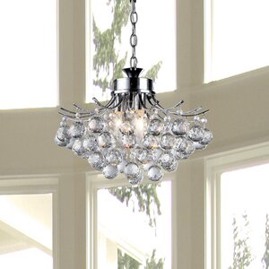 Boadicea 3-Light Crystal Chandelier