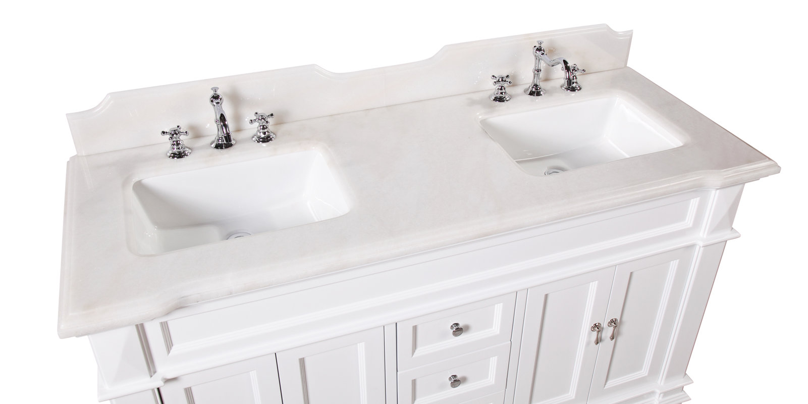 KBC Elizabeth 60" Double Bathroom Vanity Set & Reviews Wayfair