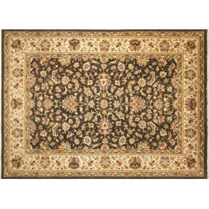 One-of-a-Kind Leann Hand-Knotted Rectangle Chocolate Indoor Area Rug