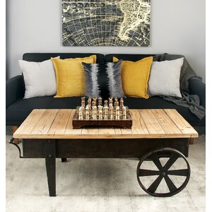 Metal and Wood Coffee Table