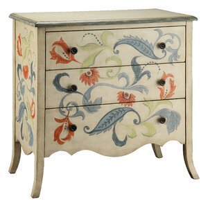 Painted Treasures 3 Drawer Accent Chest