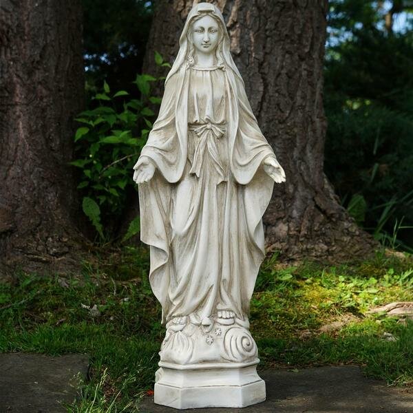 Northlight Standing Religious Virgin Mary Outdoor Garden Statue ...