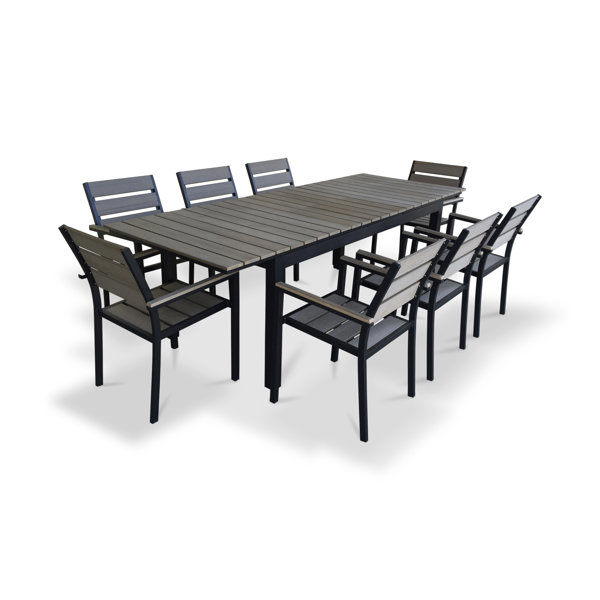 Urban Furnishings 9 Piece Extendable Outdoor Dining Set Reviews Urban Furnishings 9 Piece Extendable Outdoor Dining Set Reviews Wayfair