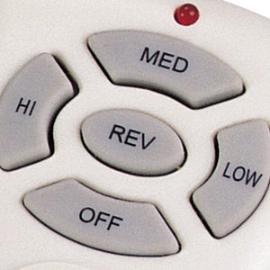 Hand Held Fan / Light Remote Control in White