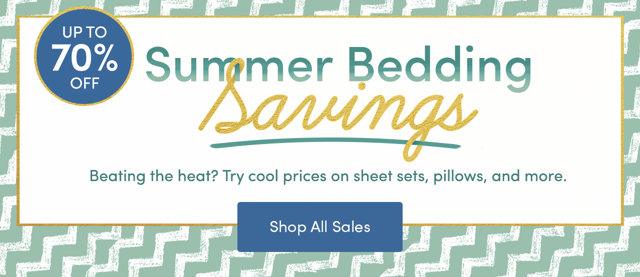 Summer bedding savings