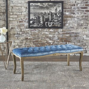 Samaira Velvet Upholstered Bench