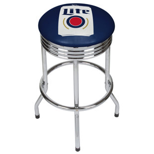 Miller Lite Bar Stools Wayfair Miller Lite Minimalist Ribbed 28 5 Swivel Bar Stool