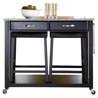 Granite top kitchen cart