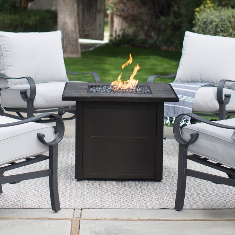 Uniflame Steel Propane Fire Pit Table Reviews Allmodern